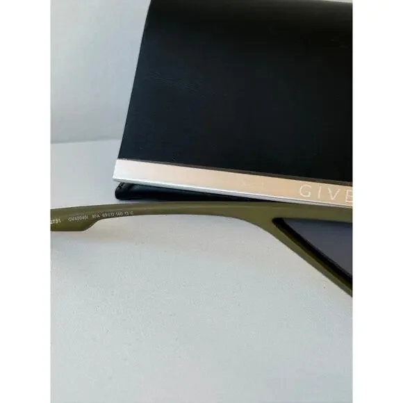 NEW Givenchy GV40049U Cut Mask Khaki Green Sunglasses